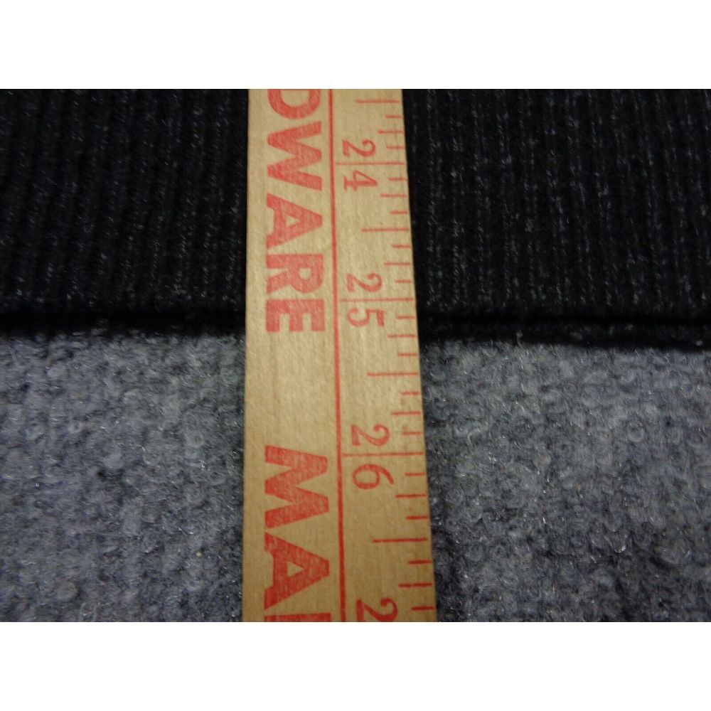 Schott Bros. Wool Blend Waffle Knit Sweater Men's Size M Dark Gray Shawl Collar - Picture 11 of 11
